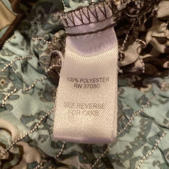 Cato Bell Sleeve Paisley Top Size XL long Sleeve - Picture 8 of 11